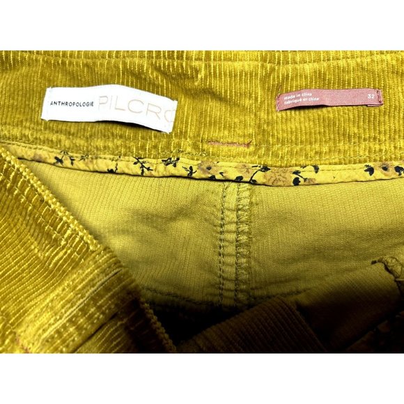 Anthropologie Pilcro Slim Corduroy Cargo Trousers Size 32 - Picture 6 of 7